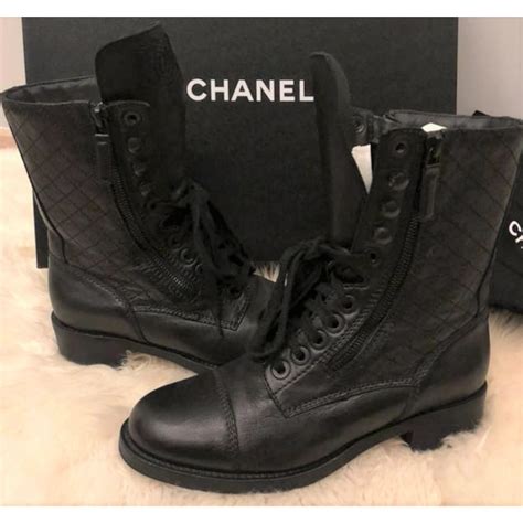 chanel combat boots 2014|chanel combat boots women.